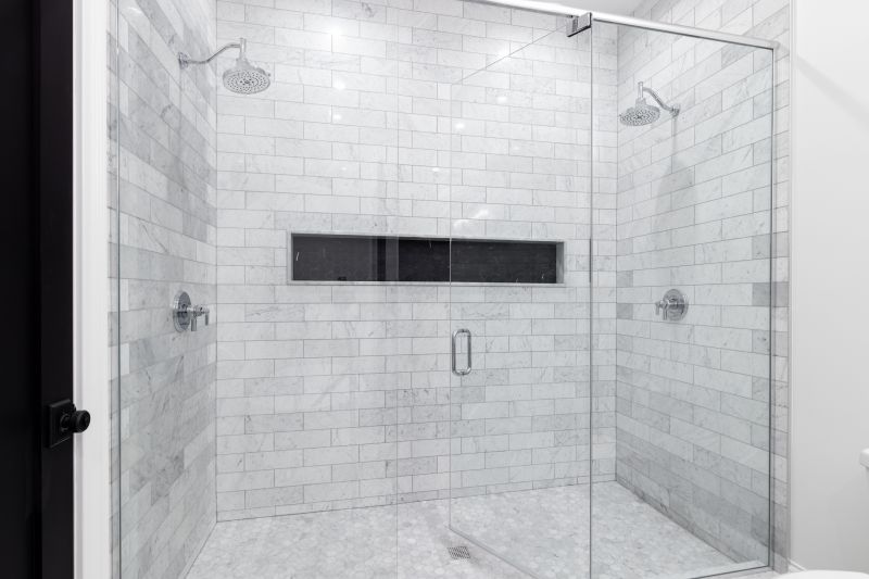 Mixed Material Shower Walls